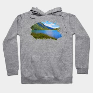 Lake in mountains Hoodie